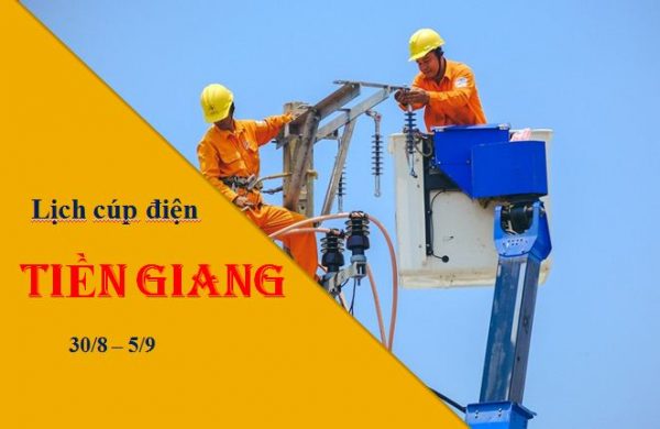 THÔNG BÁO: Lịch cúp điện trên địa bàn tỉnh Tiền Giang tuần này từ thứ 2 (30/8) đến Chủ nhật (5/9)