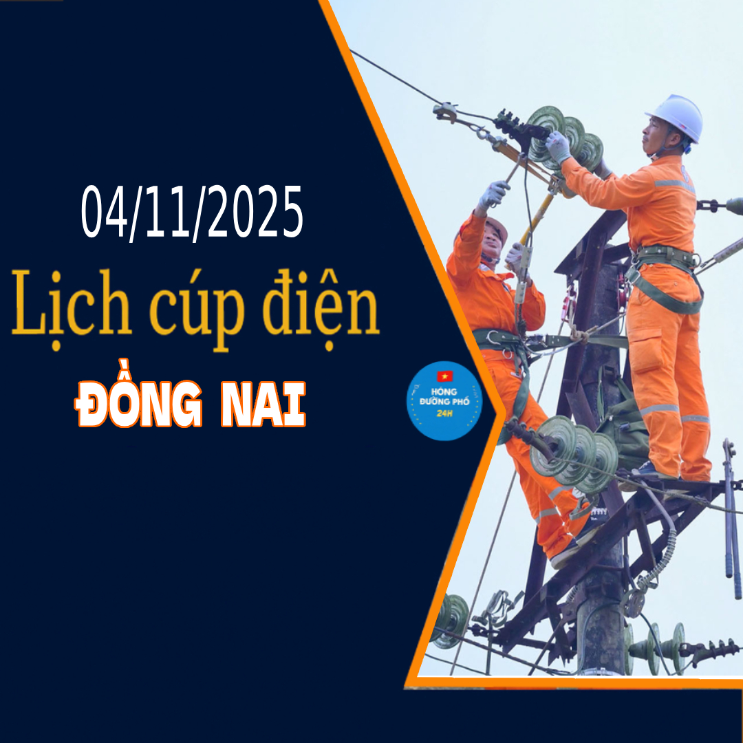 Lịch cắt điện Đồng Nai ngày mai 4/11 cập nhật mới nhất