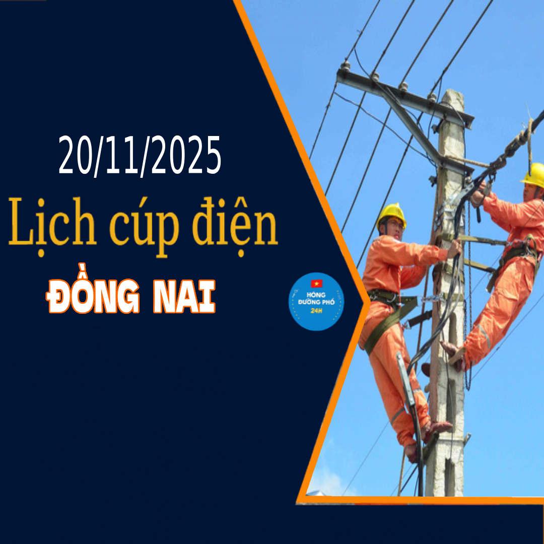 Lịch cắt điện Đồng Nai ngày mai 20/11 cập nhật mới nhất