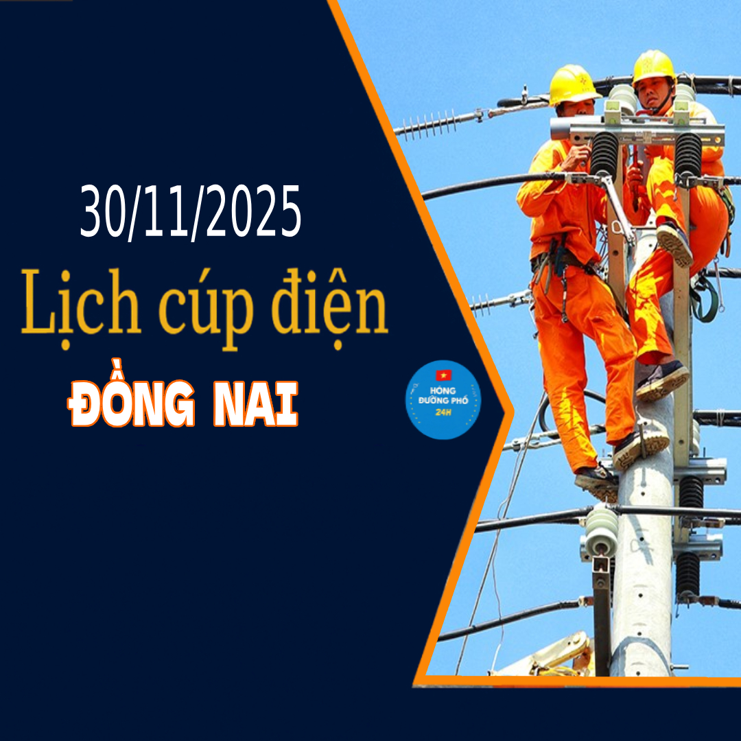Lịch cắt điện Đồng Nai ngày mai 30/11 cập nhật mới nhất
