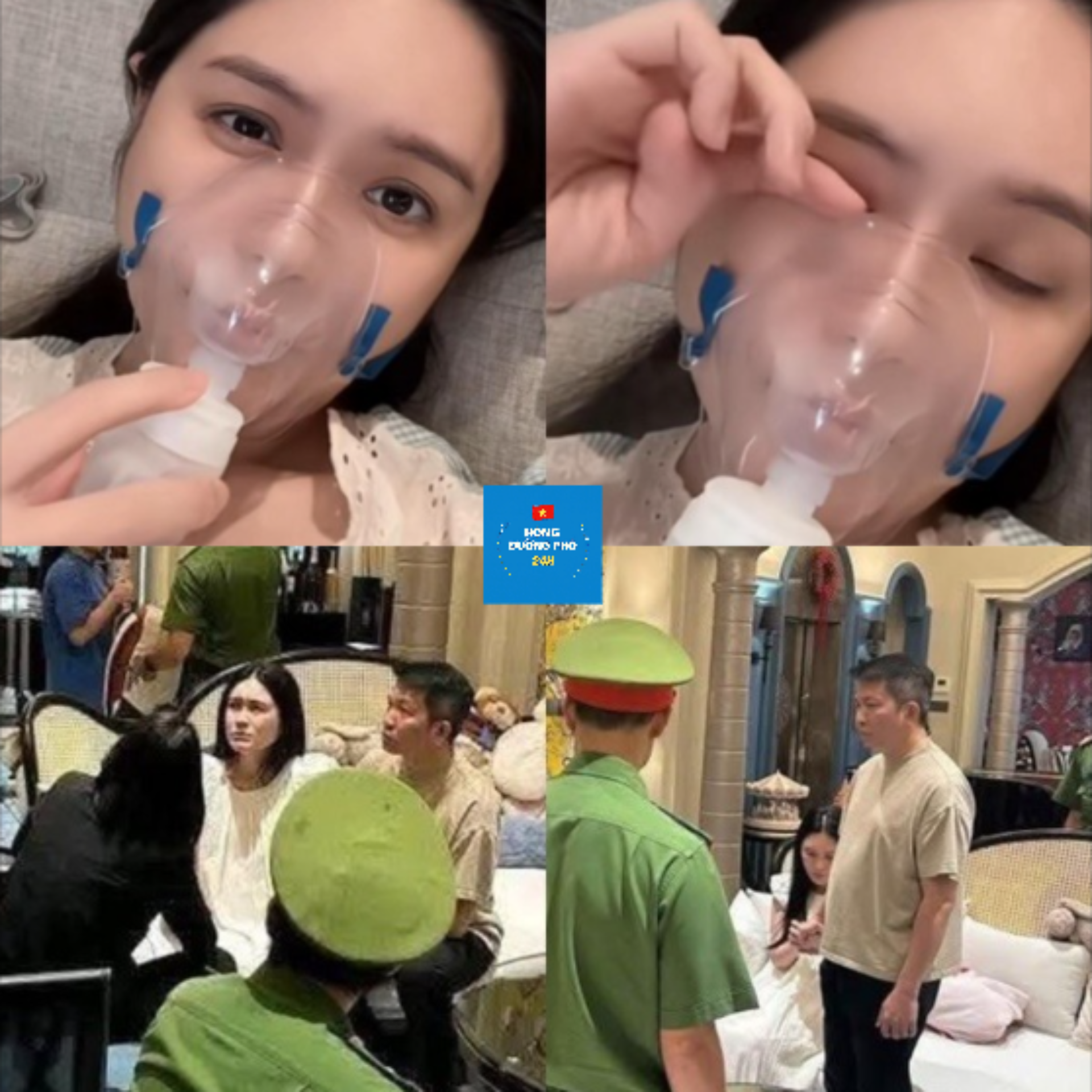 Xôn xao đoạn video Đoàn Di Băng ngồi xe lăn, thở oxy sau khi chồng bị bắt?