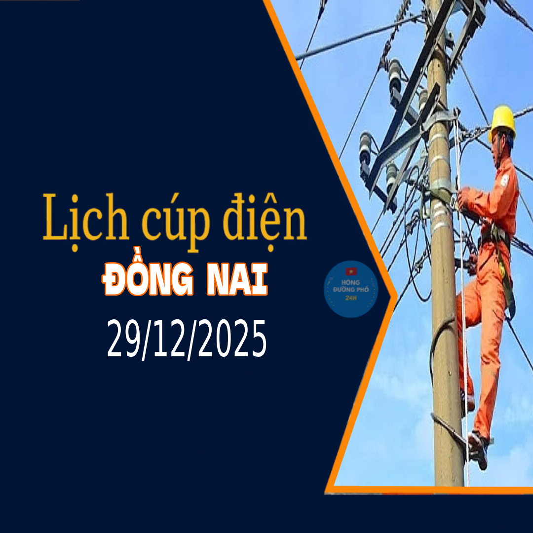 Lịch cắt điện Đồng Nai ngày mai 29/12 cập nhật mới nhất