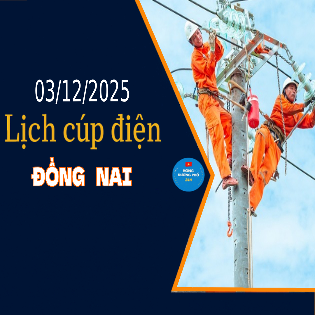 Lịch cắt điện Đồng Nai ngày mai 3/12 cập nhật mới nhất