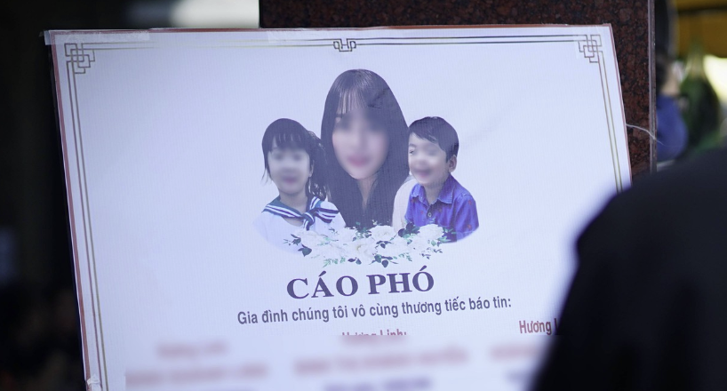 Tang lễ n;ghẹn lòn;;g của 3 mẹ con v;ụ c;;;;háy quán bún ốc: Người thân quỵ ngã bên di ảnh