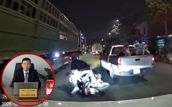 Chèn ép ngã xe máy trên Vành đai 3